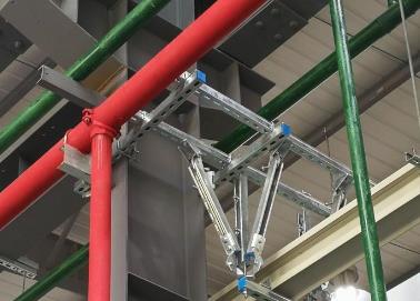 河西该抗震支架的整体式支吊架结构协调性好